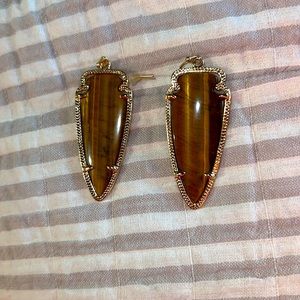 Kendra Scott Tiger Eye Earrings